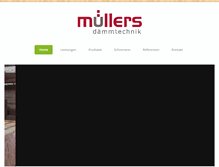 Tablet Screenshot of muellers-daemmtechnik.de